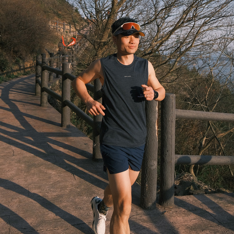 17.5μm Men‘s Merino Wool Sleeveless Shirt Vest (150g)