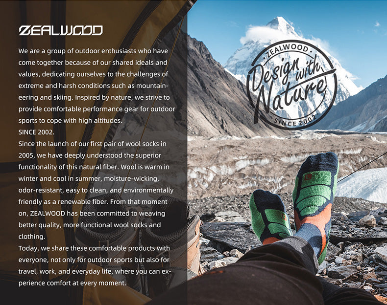 SKI PATTERN II Merino Wool Crew Socks