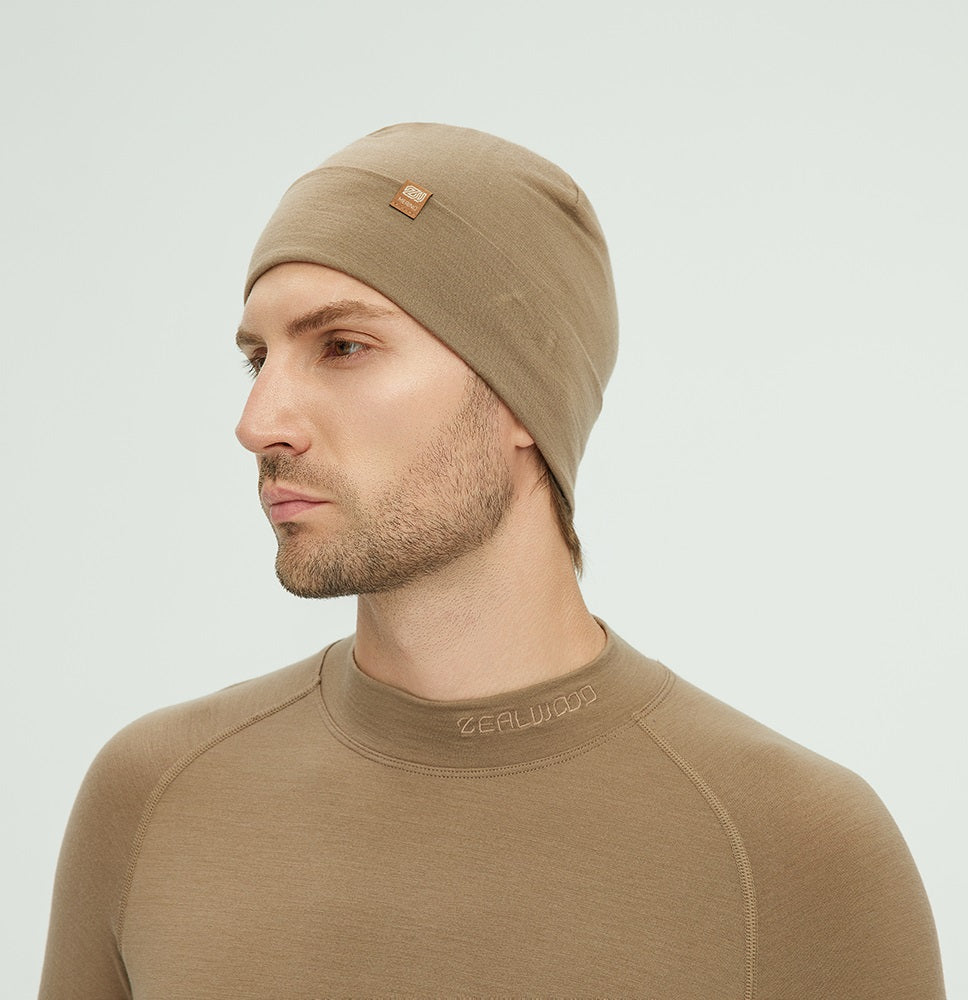 17.5μm Double Layer Merino Wool Beanie (200g)