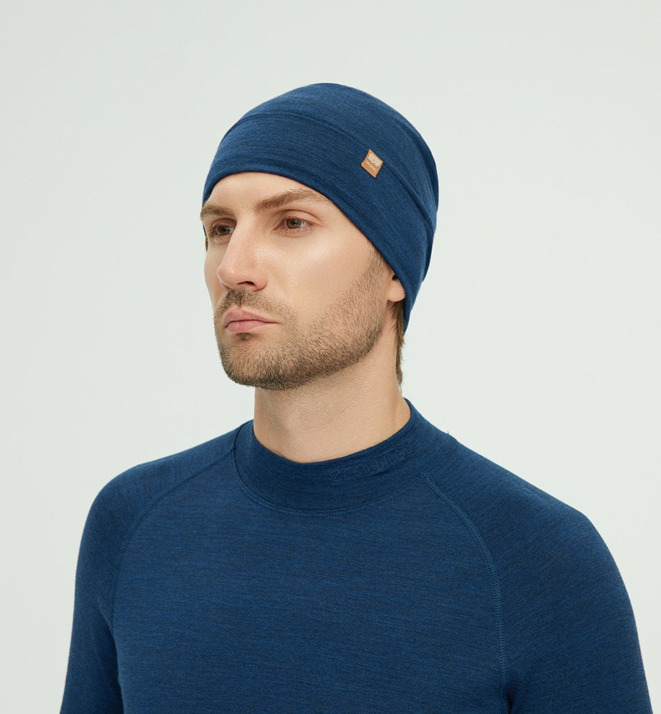 17.5μm Double Layer Merino Wool Beanie (200g)