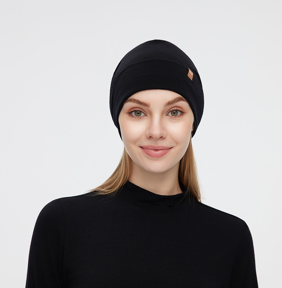 17.5μm Double Layer Merino Wool Beanie (200g)