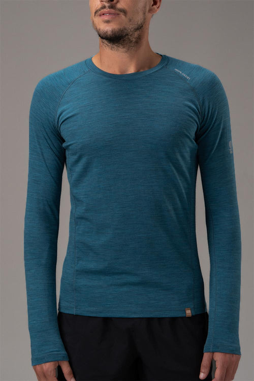 17.5 Micron Men‘s Long Sleeved Merino Wool T-shirt 150g