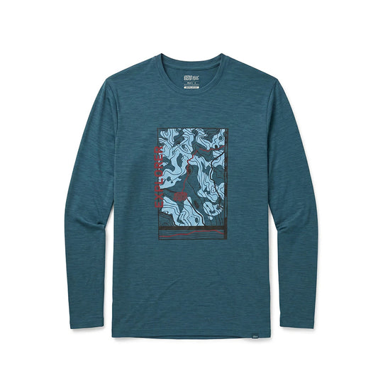 17.5μm Men‘s Long-sleeved Tencel Merino Wool Pattern T-shirt (150g)