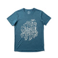 17.5μm Women‘s Short-sleeved Tencel Merino Wool Pattern T-shirt (150g)