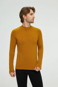 17.5μm ZEALWOOD Wen‘s Long-sleeved High Neck Merino Wool T-shirt (200g)
