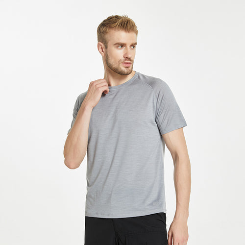 17.5μm Men's Wool Tencel Short Sleeve T-shirt Traveller Series (150g)