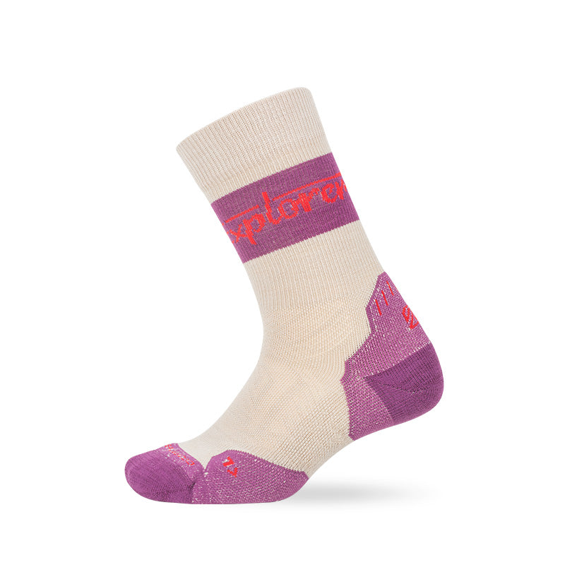 TRAVEL MD Merino Wool Crew Socks Winter