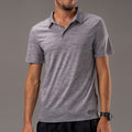 17.5μm Men's Wool Short Sleeve T-shirt (Navigation Polo) (150g)