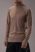 17.5μm ZEALWOOD Wen‘s Long-sleeved Zipper Merino Wool T-shirt (200g)