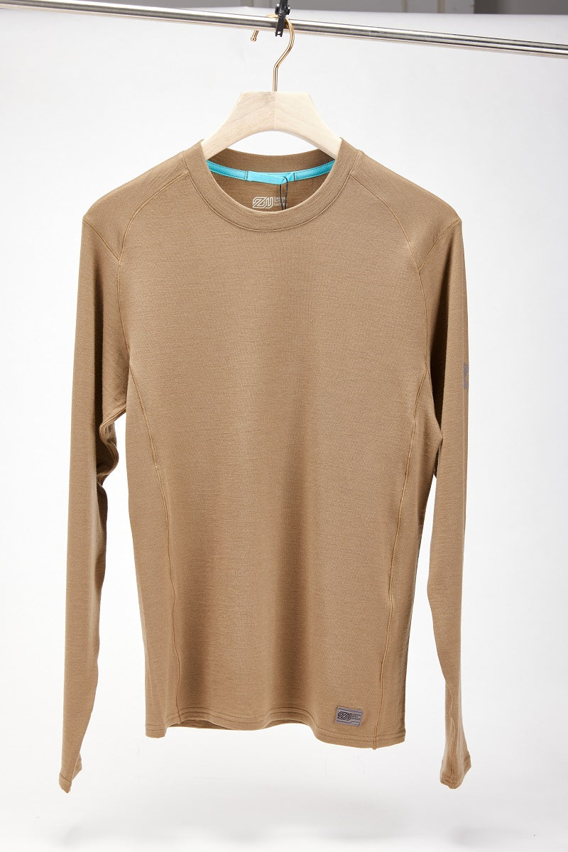 17.5μm ZEALWOOD Wen‘s Long-sleeved Merino Wool T-shirt (200g)