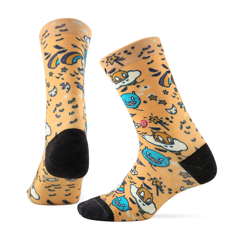 LIFESTYLE PATTERN Merino Wool Crew Socks