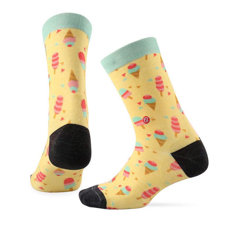 LIFESTYLE PATTERN Merino Wool Crew Socks