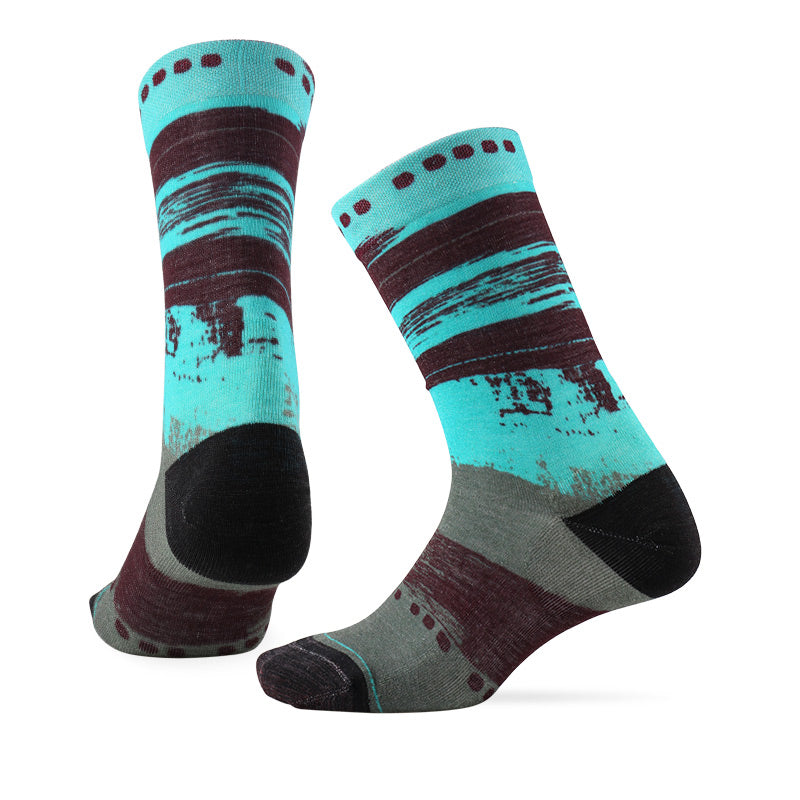 LIFESTYLE PATTERN Merino Wool Crew Socks