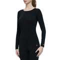 17.5μm ZEALWOOD Women‘s Long-sleeved Round Neck Merino Wool T-shirt (200g)