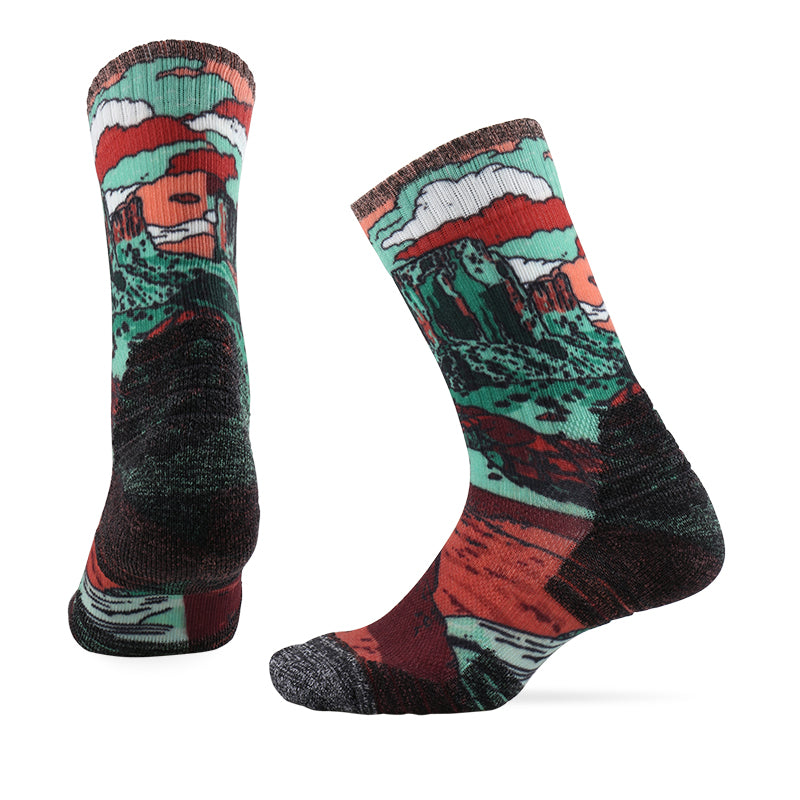 PATTERN TRAINING Merino Wool Crew Socks